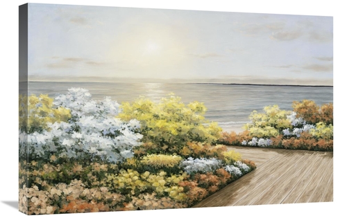 Global Gallery GCS-394008-2030-142 20 x 30 in. Deck & Flowers Art Prin
