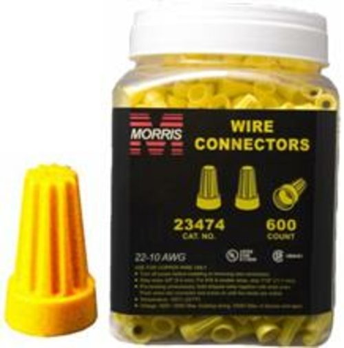Morris Products 23474 Screw-On Wire Connectors P4 Yellow Large Jar