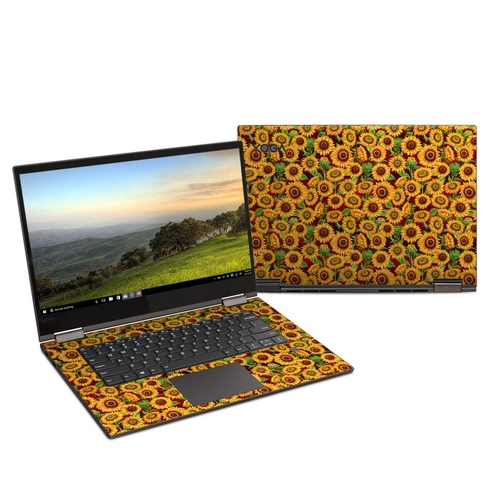 DecalGirl LY315-SUNPATCH Lenovo Yoga 730 15 in. Skin - Sunflower Patch