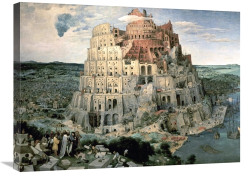 Global Gallery GCS-276922-30-142 30 in. Tower of Babel Art Print - Pie