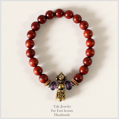 Tibetan Buddhism Ren Sanders Wood Mala