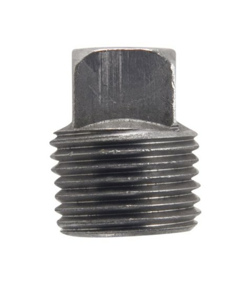 Billco 753288000377 0.125 in. Black Steel Square Head Plug - pack of 5