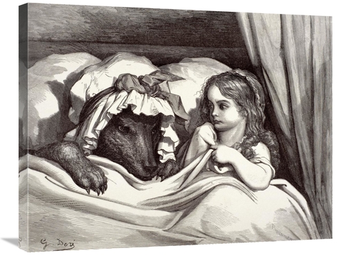 Global Gallery GCS-277422-30-142 30 in. Little Red Riding Hood Art Pri