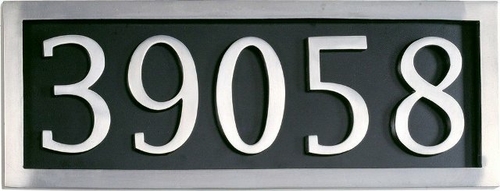 Brass Accents I08-P7550-627 Address Plaque for 5 Numerals - Aluminum