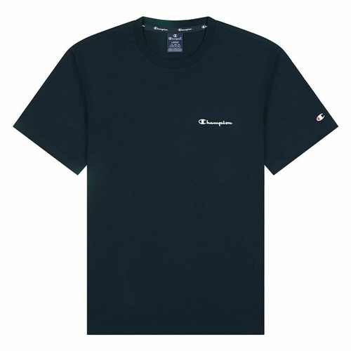 Short Sleeve T-Shirt Champion Crewneck M Navy Blue