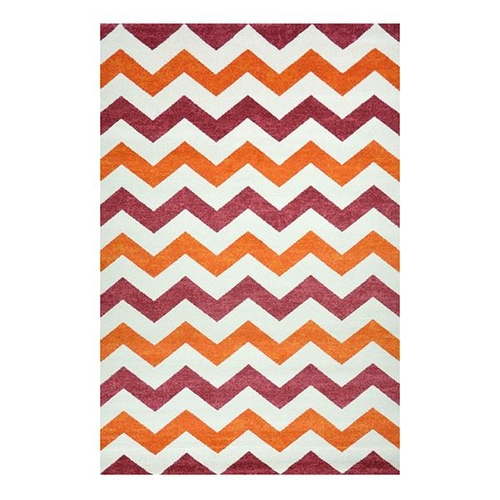 Infinity Chevron Red Rug