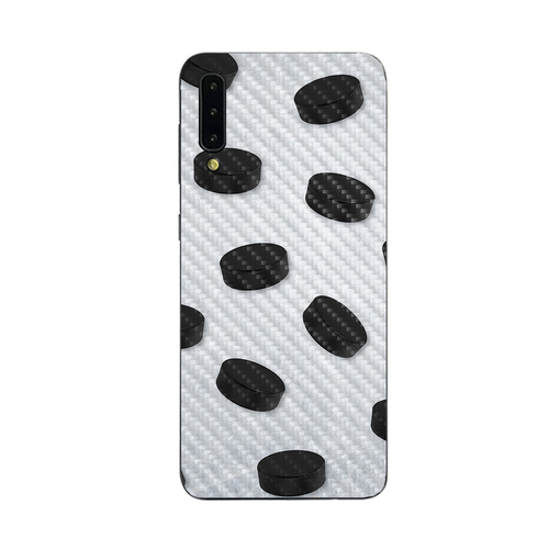 MightySkins CF-SAGA50-Hockey Carbon Fiber Skin for Samsung Galaxy A50 
