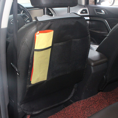 Universal Car Seat Back Protector with Pockets