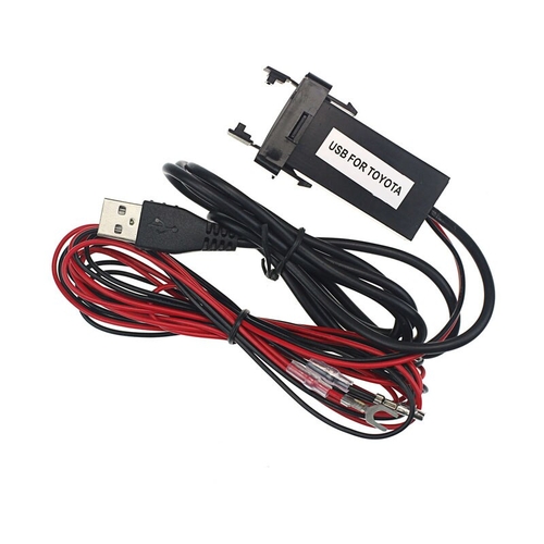 Car 12V To 5V 2.1A USB Ports Dashboard Audio Input