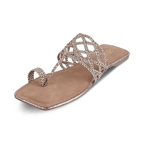 Women Flats - Ladies Girls Latest T-Strap Flat Sandals - Stylish