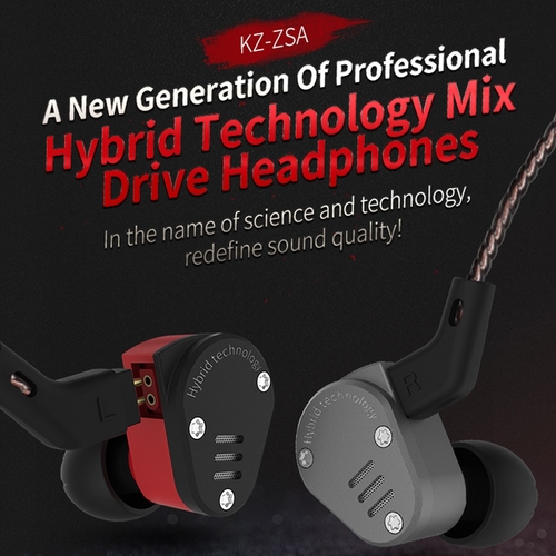 KZ ZSA Headphone Anchor And Dynamic Hybrid