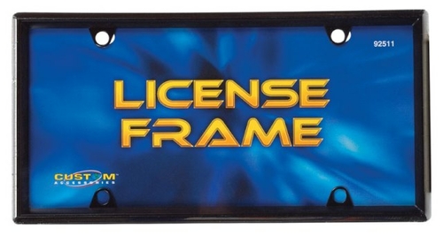 Custom Accessories 92511 License Plate Frame  Black