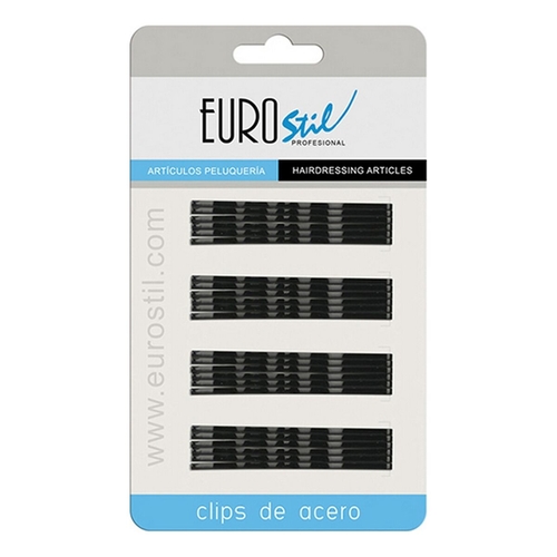 Hair Clips Eurostil TP-8423029012403_2525_Vendor (24 uds)