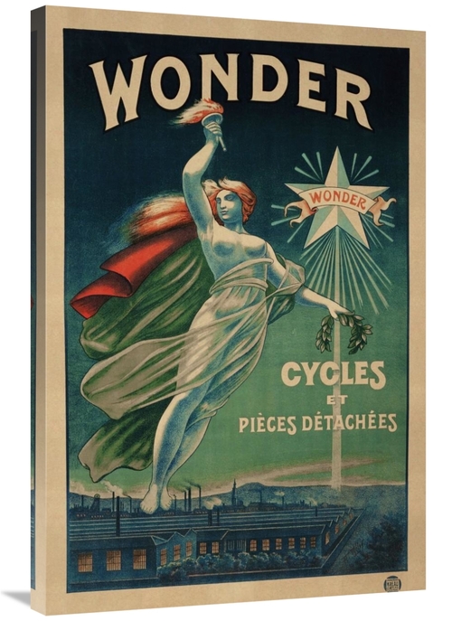 Global Gallery GCS-472715-2436-142 24 x 36 in. Wonder, Cycles Et P