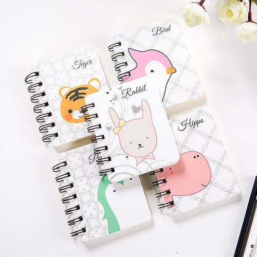 Cute Drawing Rabbit Panda Small Notebook