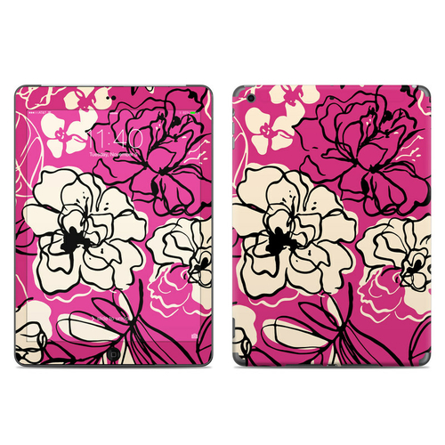 DecalGirl IPDA-BLKLIL Apple iPad Air Skin - Black Lily