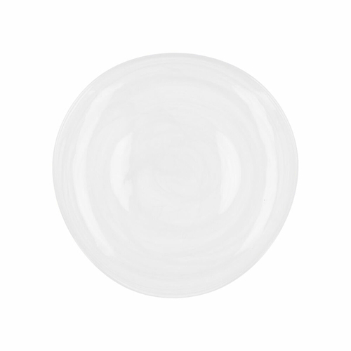 Flat plate Quid Boreal White Glass (Ø 26 cm) (Pack 6x)