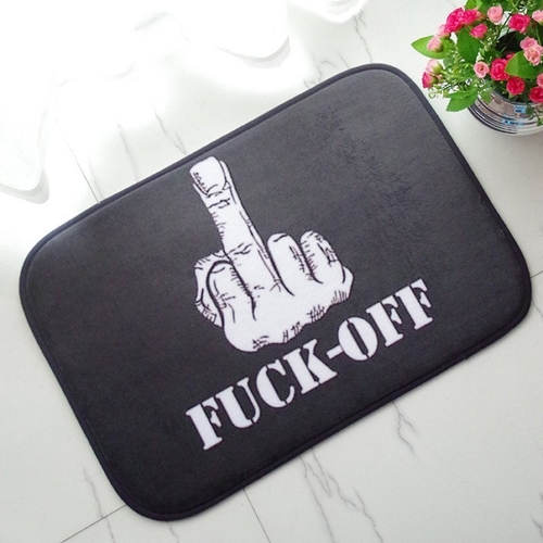 Funny Flannel Doormat