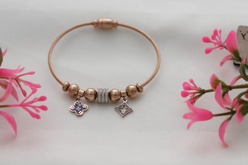Brass Bracelets for Women Rose Gold