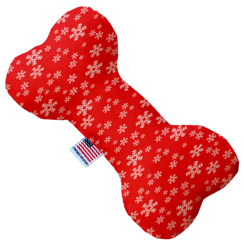 Mirage Pet Products 1399-TYBN8 8 in. Snowflakes Bone Dog Toy, Red 