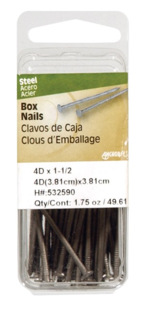 Hillman 532588 Box Nail - 3D Polished - pack of 6