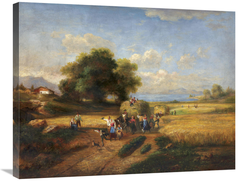 Global Gallery GCS-131237-2432-142 24 x 32 in. Harvest Celebration Art