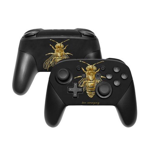 DecalGirl NSWP-BEEAMAZING Nintendo Switch Pro Controller Skin - BEEama