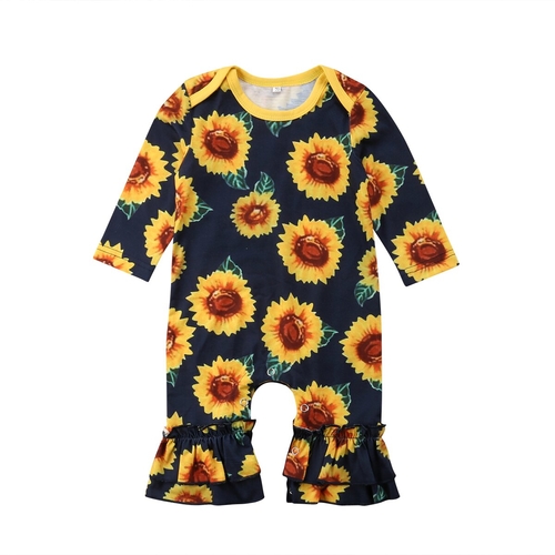 Newborn Baby Kids Girls Infant Sunflower