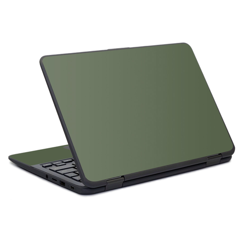 MightySkins HPCH11G1-Solid Olive Skin for HP Chromebook X360 11 in. G1