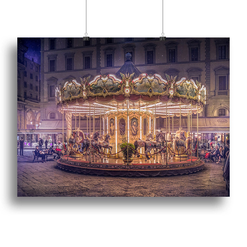 Carousel Canvas Print or Poster