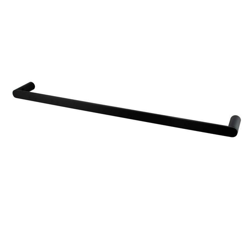 Eden Nero Square/Round Black Single Towel Rail 600mm