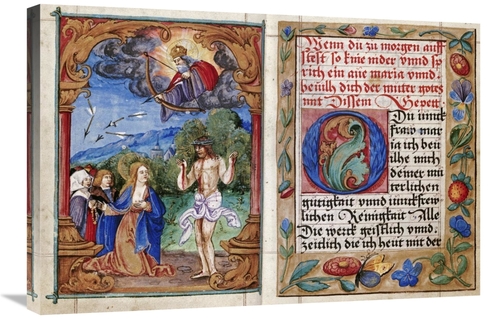 Global Gallery GCS-268018-30-142 30 in. Prayerbook Illuminated, 15