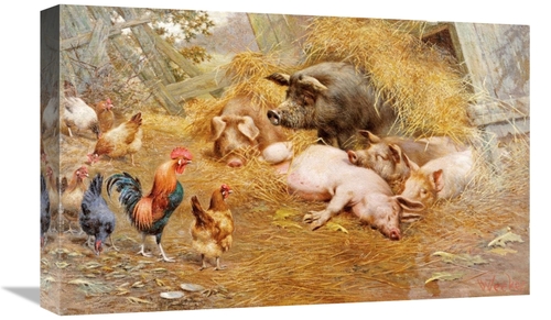 Global Gallery GCS-267562-22-142 22 in. My Ladys at Home Art Print - H