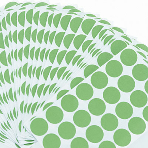 Universal 40115 Permanent Self-Adhesive Labels  3/4D Dia. Green  1008 