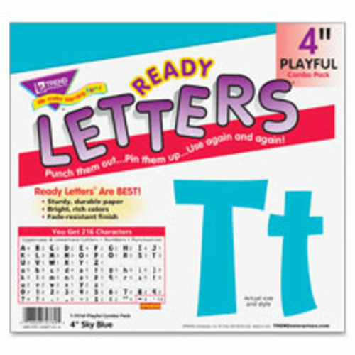 Trend Enterprises TEP79759 4 in. Playful Ready Letters Combo Pack,