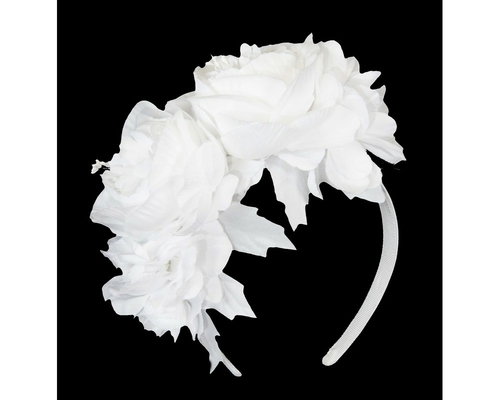 Cream flower headband