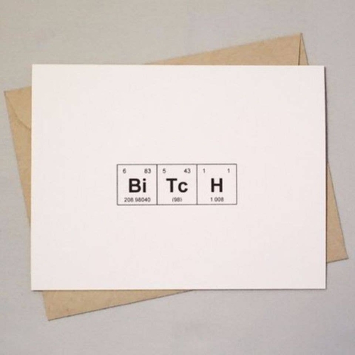 Bitch Sentimental Elements Card