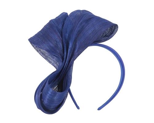 Exclusive royal blue silk abaca bow