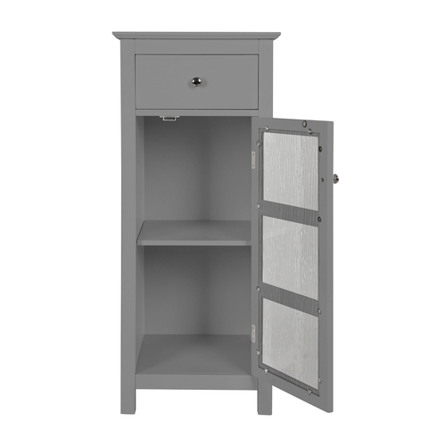 Teamson Home Wooden Bathroom Floor Cabinet Drawer