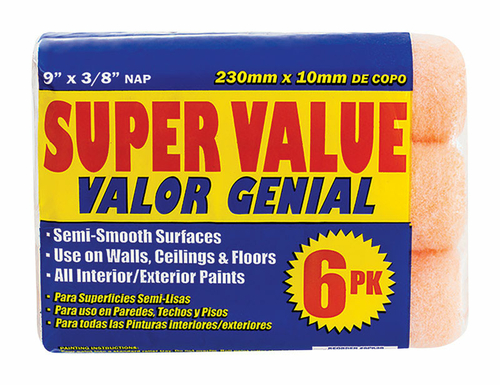 Premier 1898956 Polyester 0.38 x 9 in. Paint Roller Cover for Semi-Smo