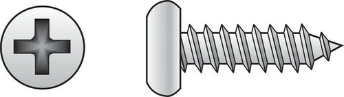 Hillman 0823202 4 x 0.37 in. Pan Head Stainless Steel Sheet Metal Scre