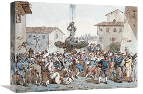 Global Gallery GCS-267017-22-142 22 in. Carnevale a Roma Art Print - B