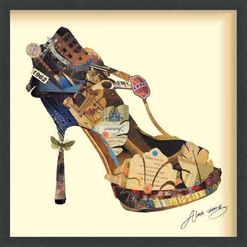 Empire Art Direct DAC-002-2525B High Heeled - Dimensional Art Collage 