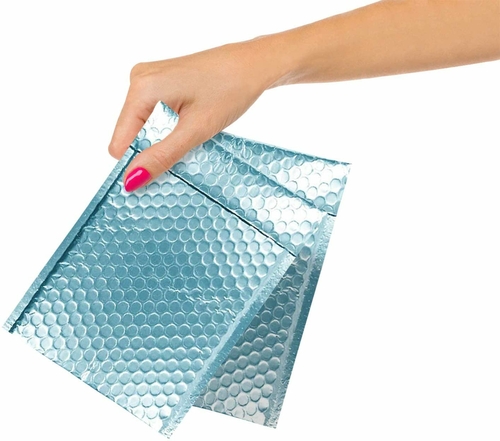 Pack of 10 Ice Blue Bubble Mailers 9.5 x 13.5 Ice Blue Padded