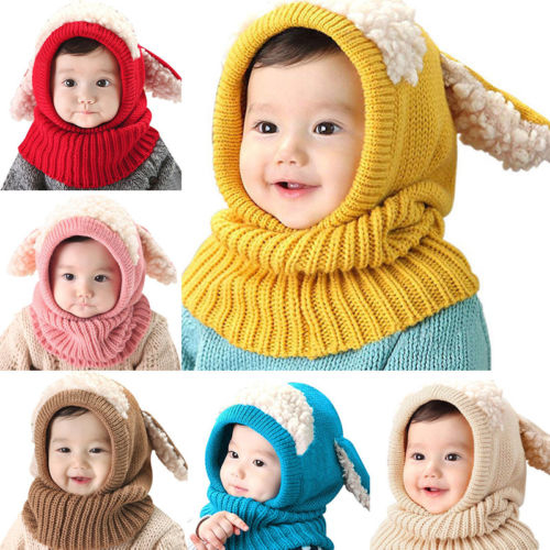 Cute Kids Baby Girls Boys Winter Beanie Hat