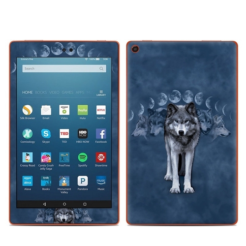 DecalGirl AKHD86-WOLFCYCLE Amazon Kindle Fire HD8 2016 Skin - Wolf Cyc