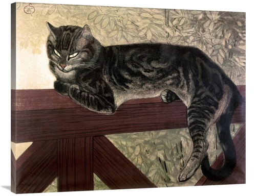 Global Gallery GCS-280139-40-142 40 in. Cat on the Balustrade Art Prin