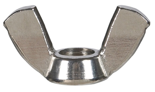 Hillman 830010 0.375 in. Wing Nuts  Stainless Steel - 