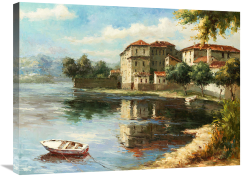 Global Gallery GCS-132441-2432-142 24 x 32 in. Coastal VIllage Art Pri