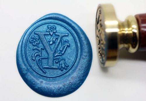 Alphabet Letter " Y " Wax Seal Stamp , Sealing wax stamp